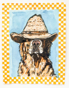 Golden Cowboy Print