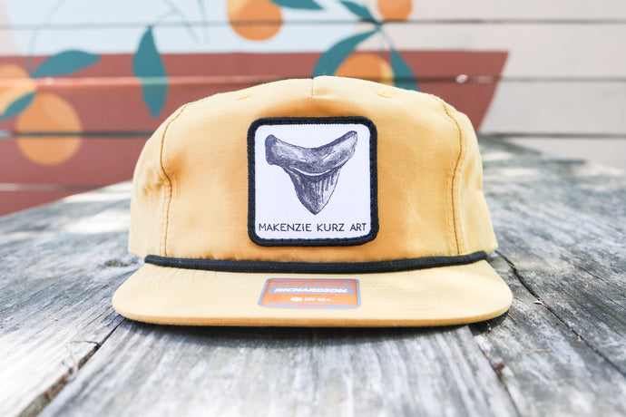 Gold Shark Tooth Hat