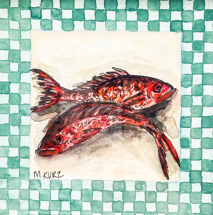 Red Fish Print