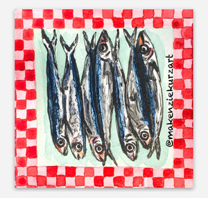 Anchovies Sticker